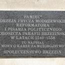 Andrzej Frycz Modrzewski commemorative plaque - 02