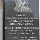Andrzej Frycz Modrzewski commemorative plaque - 01